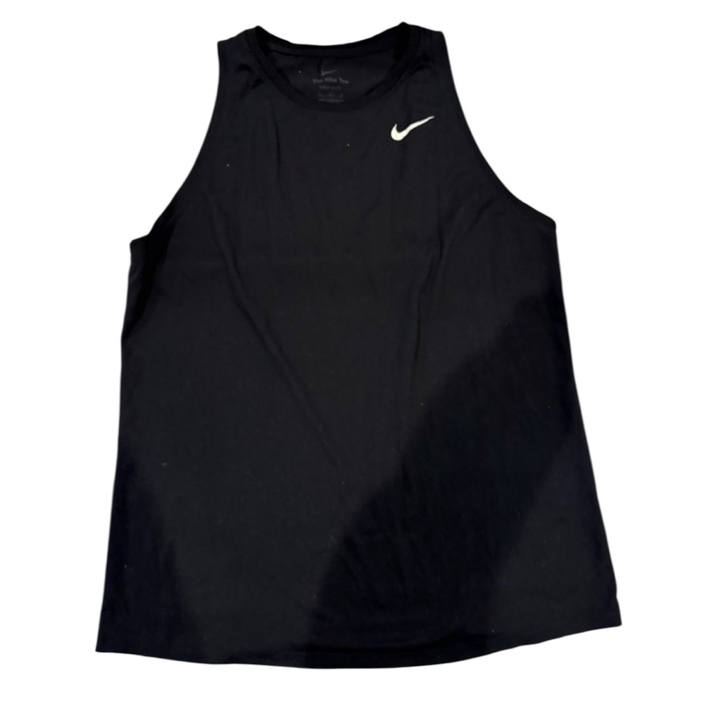 Nike Black Sleeveless Top with White Logo